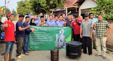 Dosen Teknik Kebumian Unja Kenalkan Teknologi Insinerator Minim Asap untuk Pengelolaan Sampah Rumah Tangga